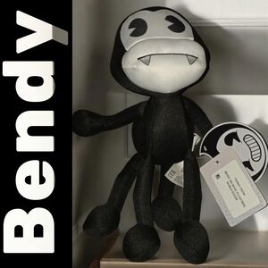 Bendy 9 Inch Basic Plush Real World Edgar Black & White Plush Character